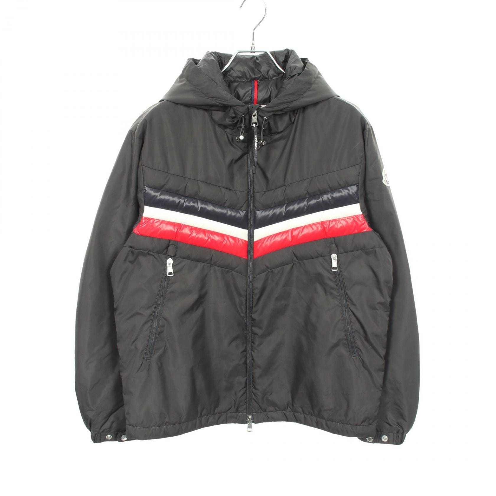 モンクレール MONCLER TINIAN フード付き ダウンジャケット 衣料品 アウター ナイロン メンズ グレー系 / マルチカラー 1A00019 【中古】