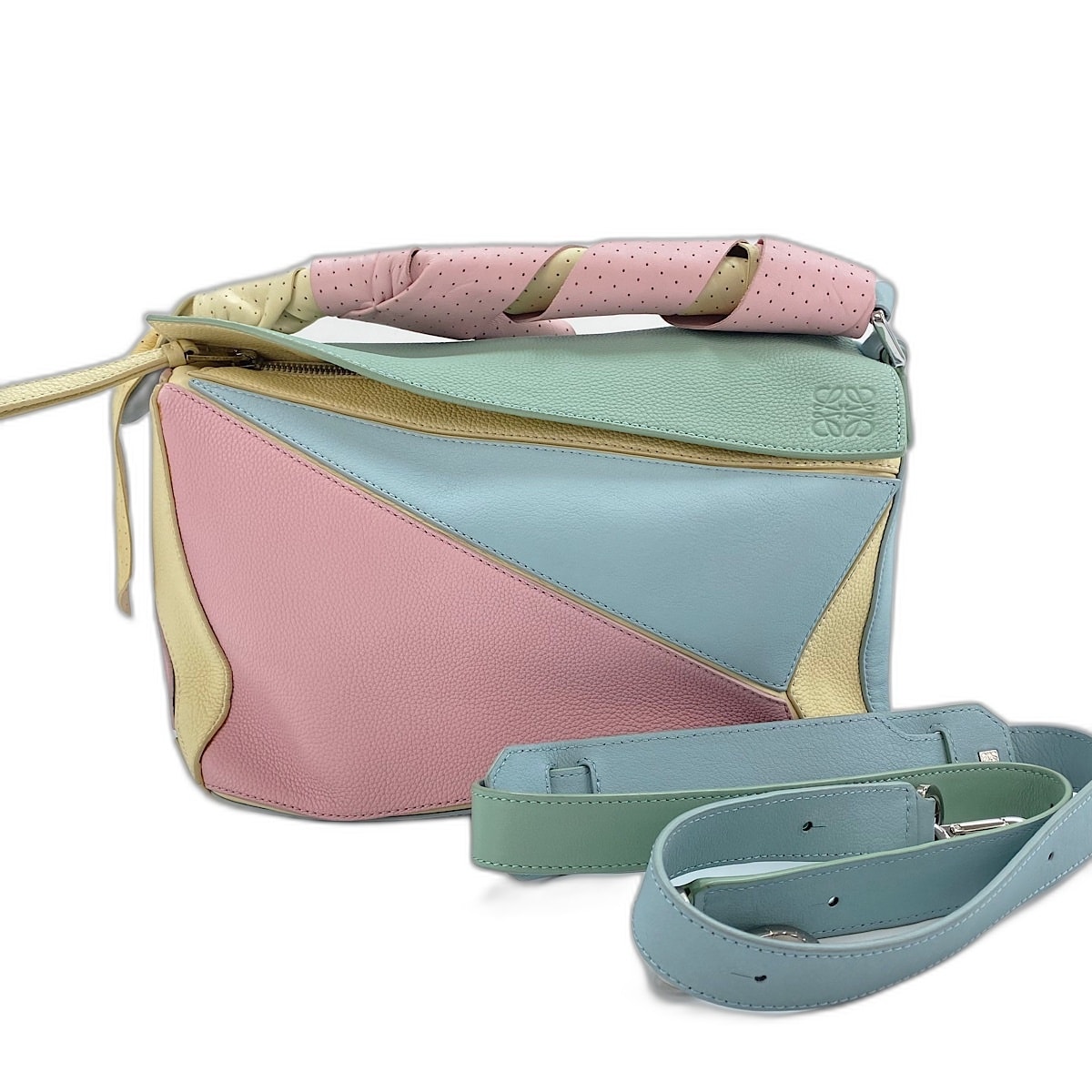 ロエベ LOEWE レザー パズルバッグ ミディアム 2WAY ハンドバッグ レザー【中古】