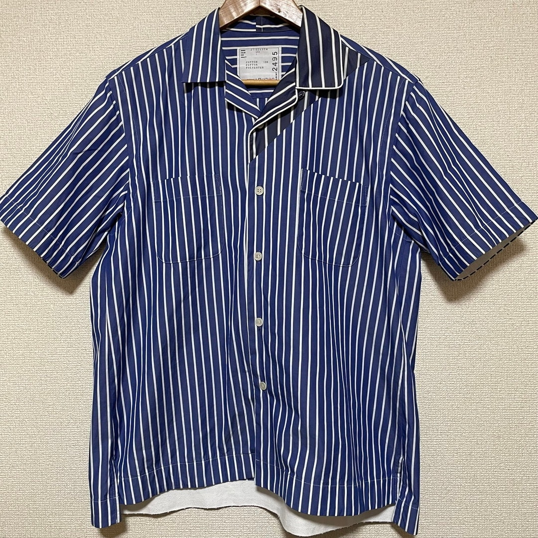 B (目立った傷や汚れなし)】sacai サカイ 21SS cotton poplin shirt