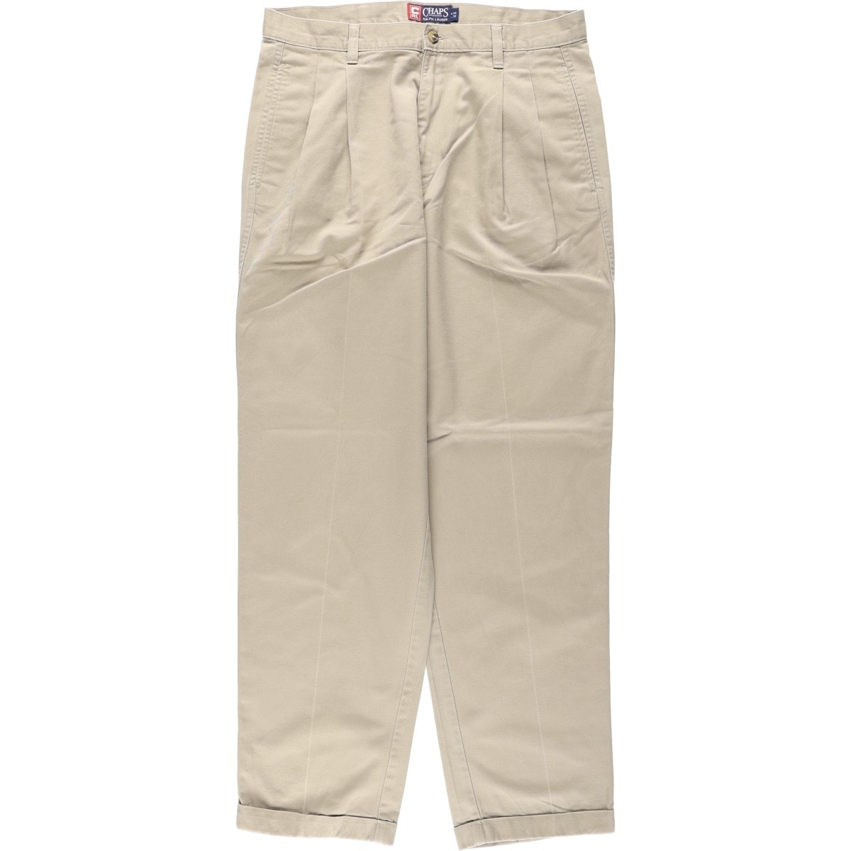 古着 ラルフローレン Ralph Lauren CHAPS チャップス ツータック チノパンツ メンズw33相当/eaa680039