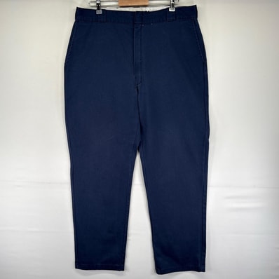 古着 ディッキーズ Dickies パンツ ワークパンツ 874 ストレート ジッパーフライ 大きいサイズ チノパン W40 L34 ネイビー系 メンズ