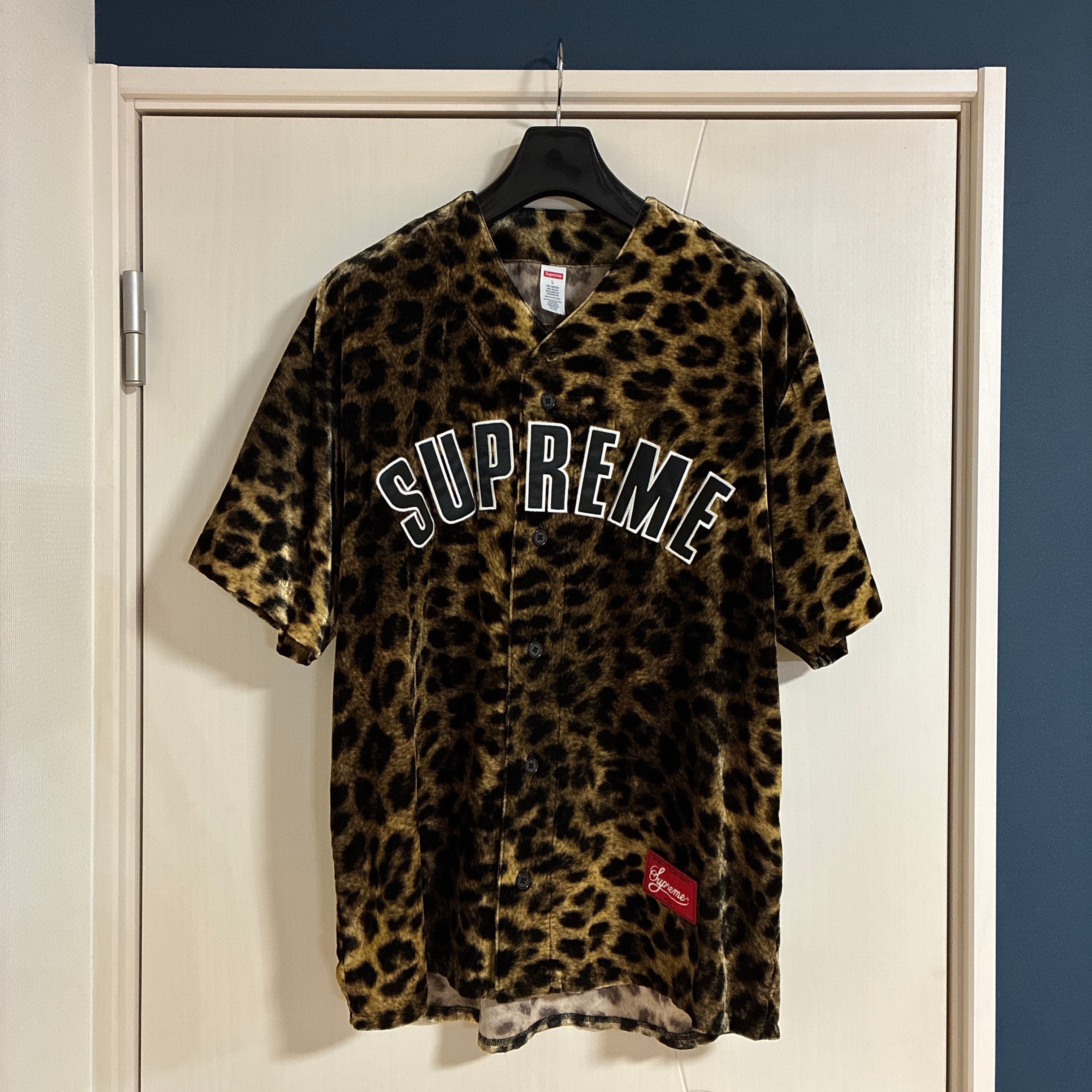 Supreme Velvet Baseball Jersey 