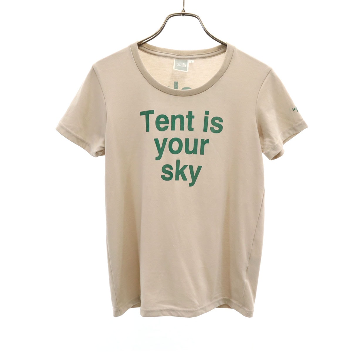 THE NORTH FACE ノースフェイス 半袖 Tシャツ S ベージュ NTW31203 アウトドア