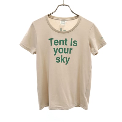 THE NORTH FACE ノースフェイス 半袖 Tシャツ S ベージュ NTW31203 アウトドア