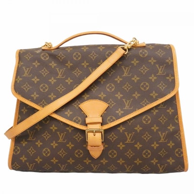 【6da0497】ルイヴィトン ビジネスバッグ モノグラム ビバリー M51120 ブラウン 2wayバッグ【中古】メンズ