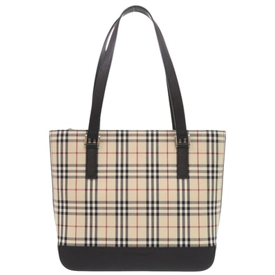 バーバリー ノバチェック キャンバス ベージュ ブラック