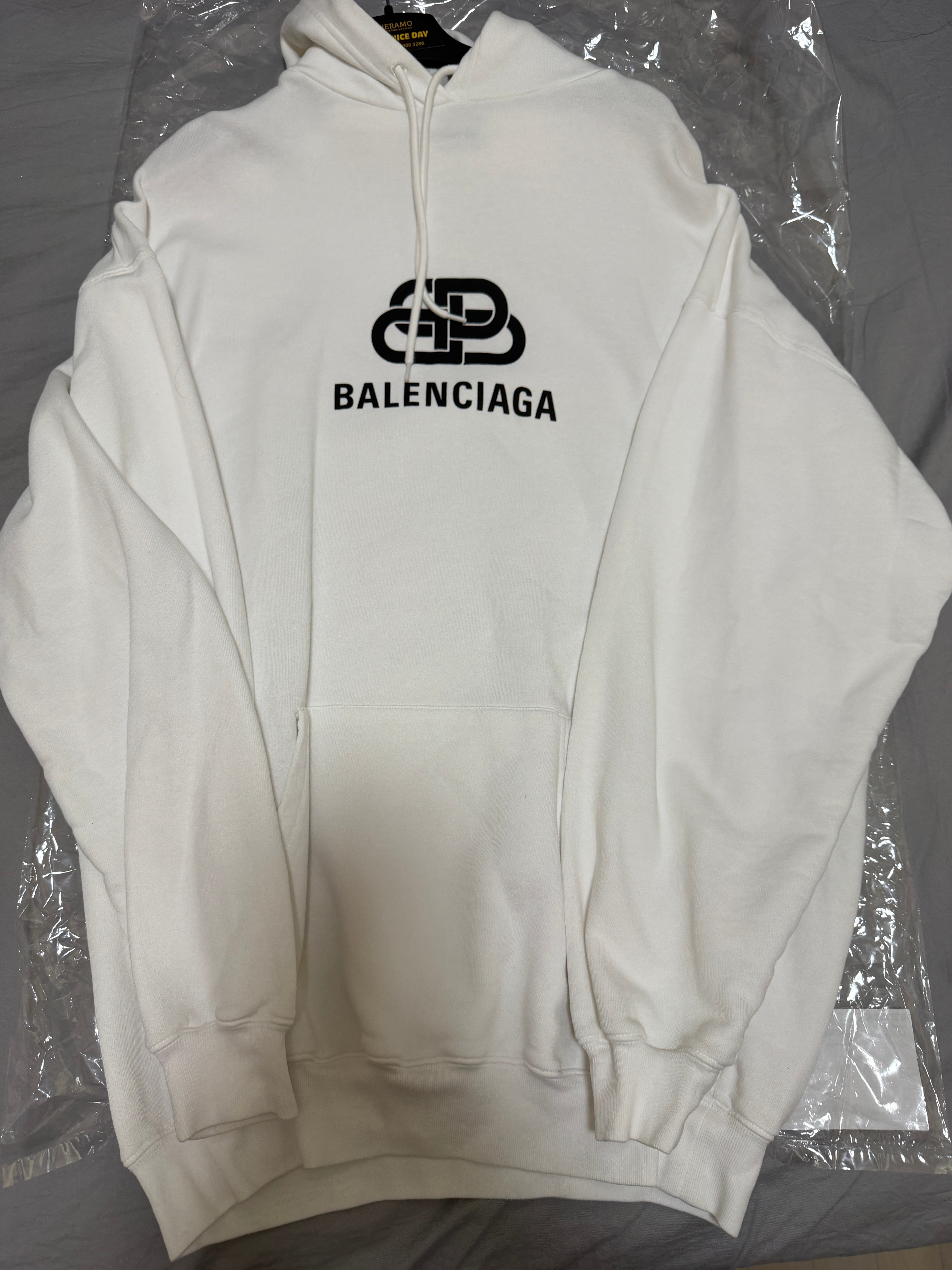 White New Bb Mode Hoodie
