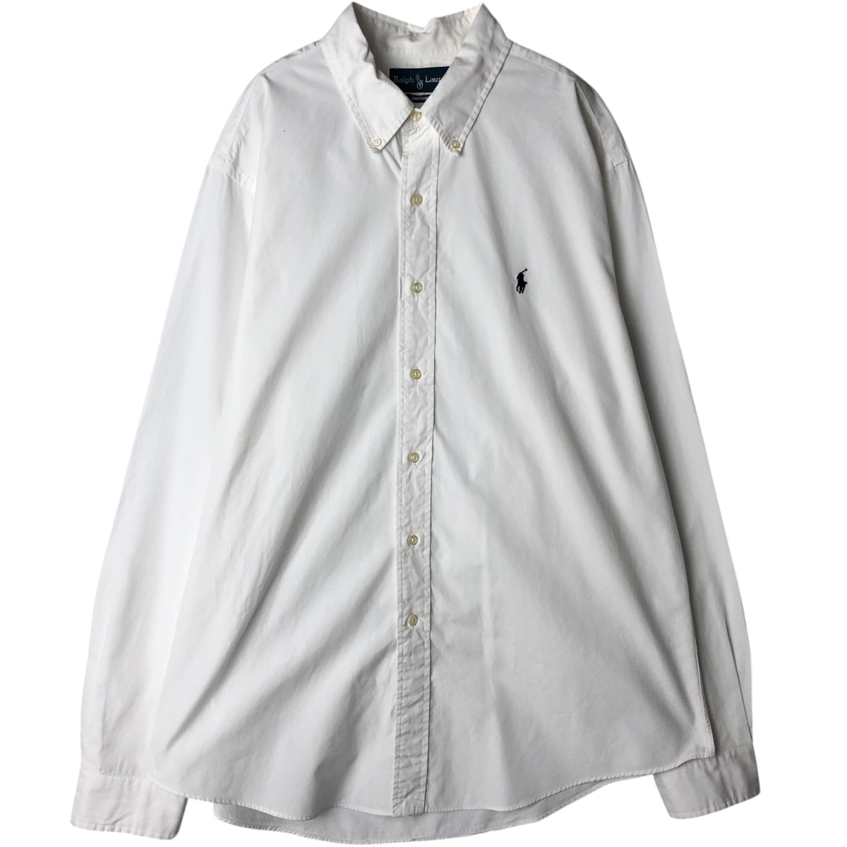 古着 ラルフローレン Ralph Lauren CUSTOM FIT 長袖 ボタンダウンシャツ メンズXL相当/eaa628856