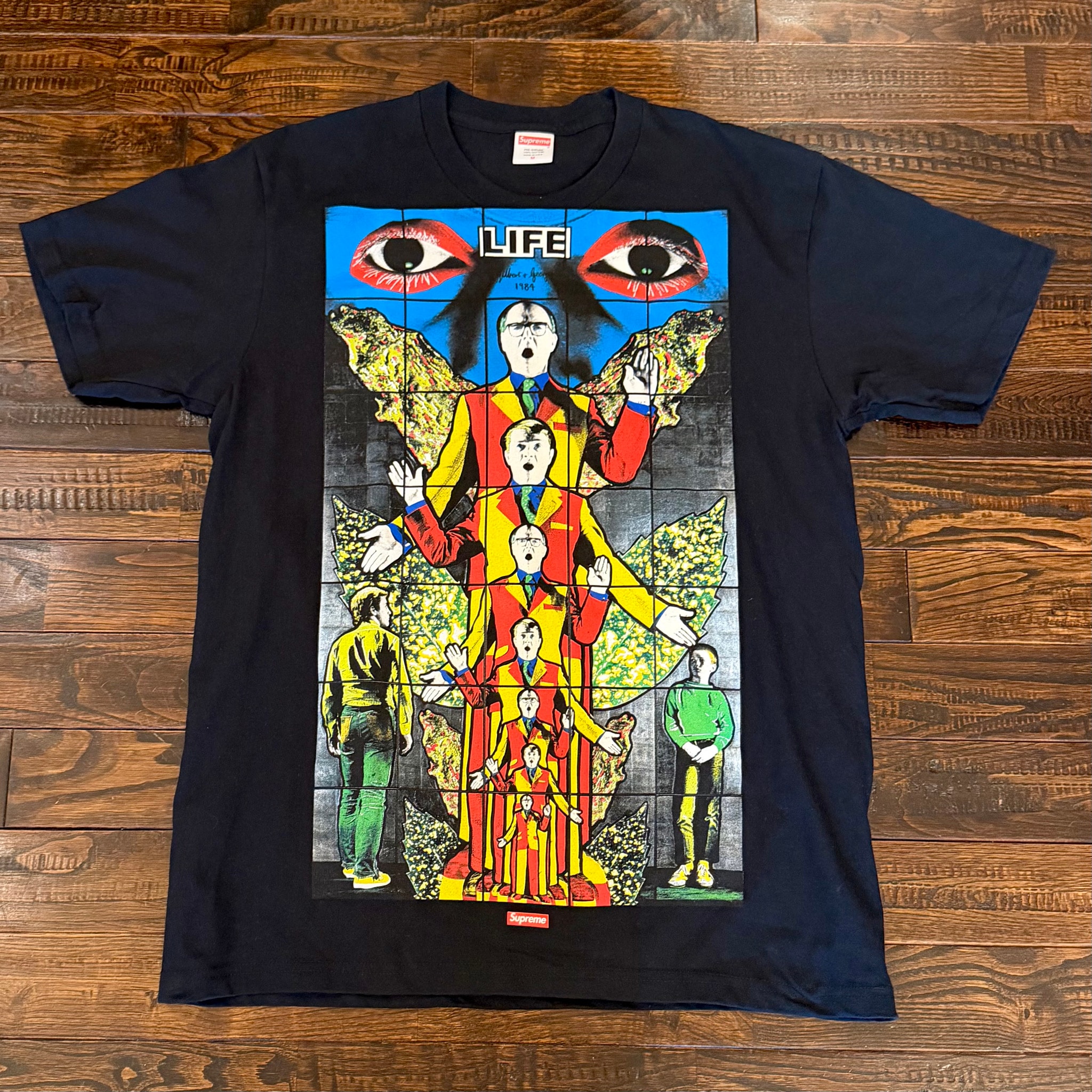 Supreme Gilbert & George LIFE Tee "Black"