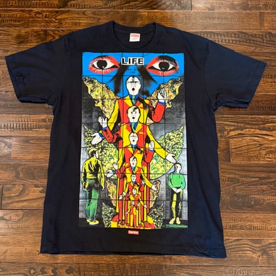 Supreme Gilbert & George LIFE Tee "Black"