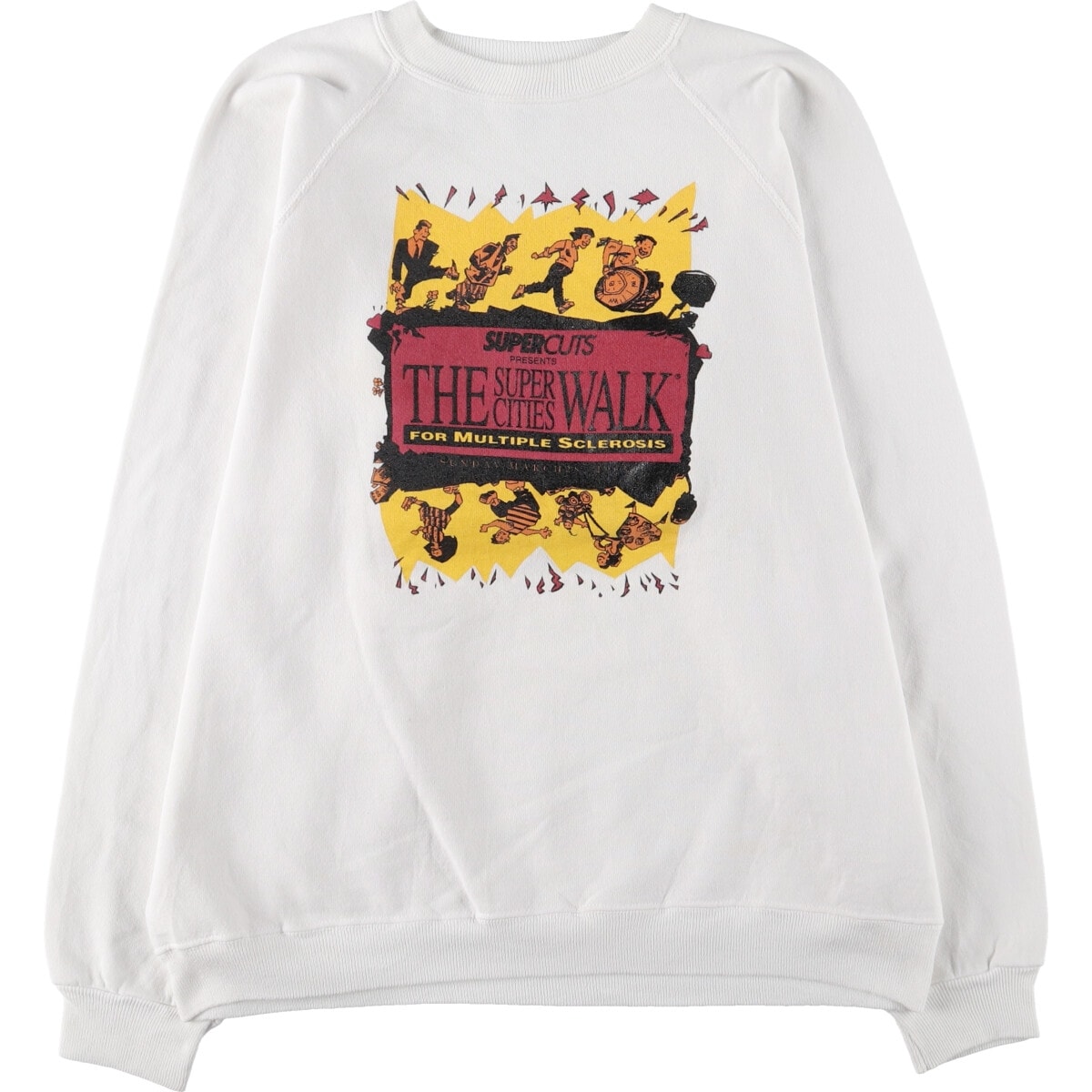 古着 90年代 ヘインズ Hanes プリントスウェットシャツ トレーナー USA製 メンズXL相当 ヴィンテージ/eaa501251