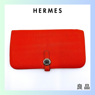 Hermes Dogon GM Wallet "Orange"