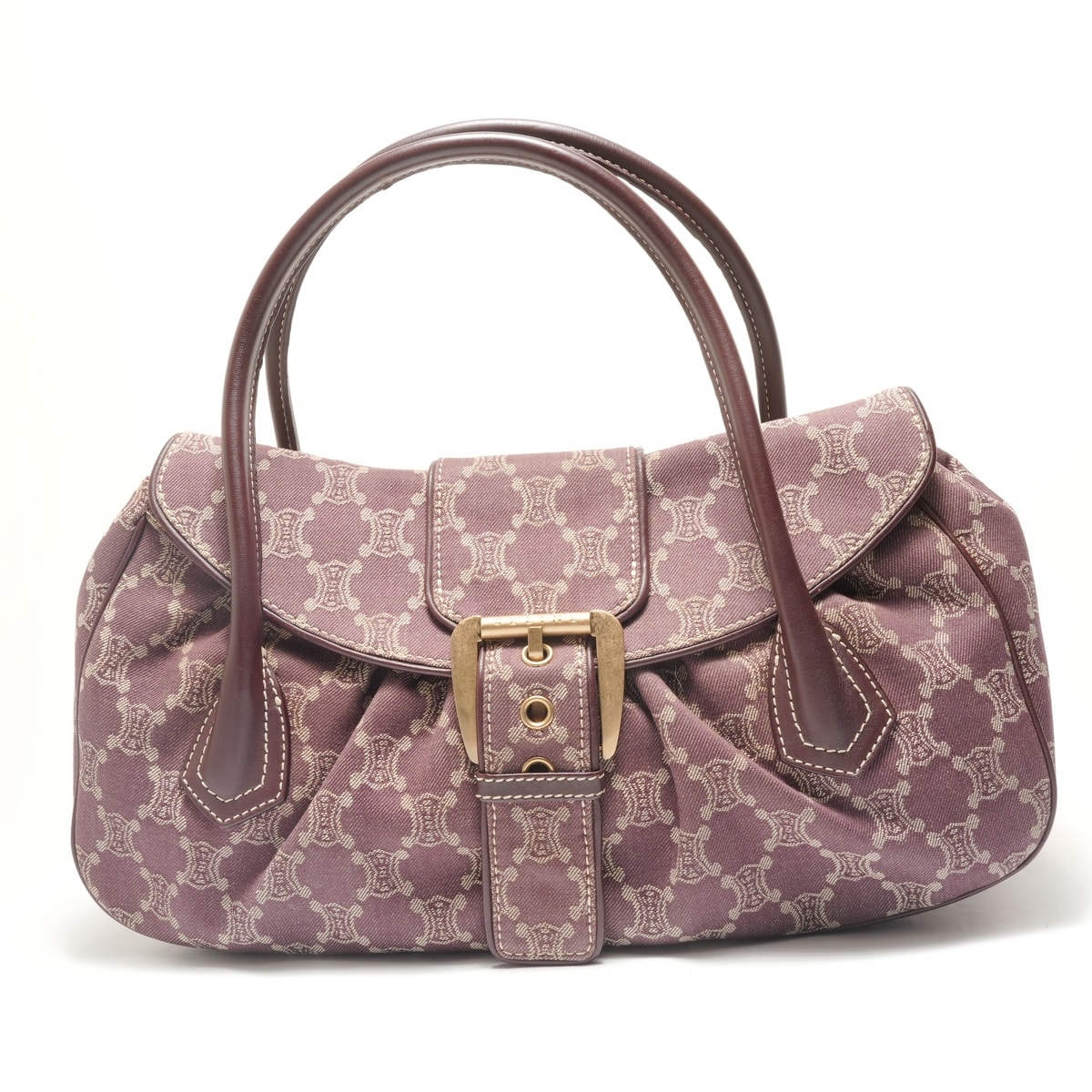 セリーヌ CELINE マカダム ラージシューケット ショルダーバッグ【中古】