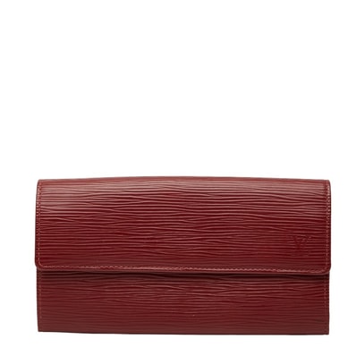 ルイ ヴィトン エピ ポルトフォイユ サラ 二つ折り財布 M60316 レッド レザー レディース LOUIS VUITTON 【中古】