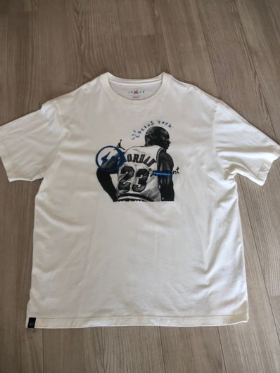 Air Jordan Travis Scott Fragment Tee "White"