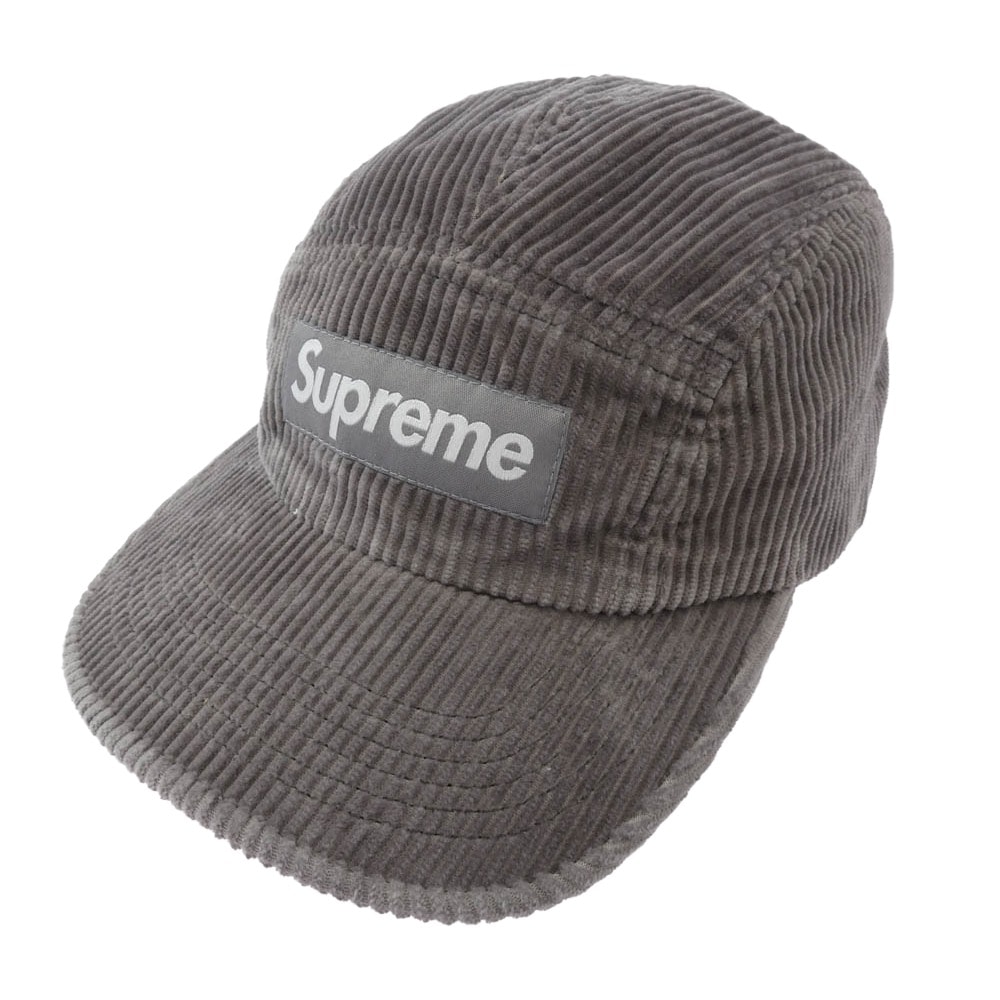 Supreme シュプリーム キャップ 25AW Corduroy Camp Cap コーデュロイ キャンプ キャップ グレー系 58cm【極上美品】【中古】