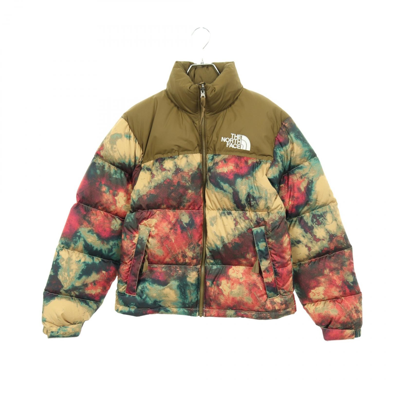 ザ・ノースフェイス THE NORTH FACE M PRINTED 1996 RETRO NUPTSE JACKET ダウンジャケット 衣料品 アウター ポリエステル メンズ ブラウン系 / カーキ系 / マルチカラー NJ1DN91B 【中古】