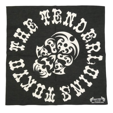 TENDERLOIN テンダーロイン 20SS BANDANA SKULL ボルネオスカル 大判 バンダナ ブラック系【美品】【中古】