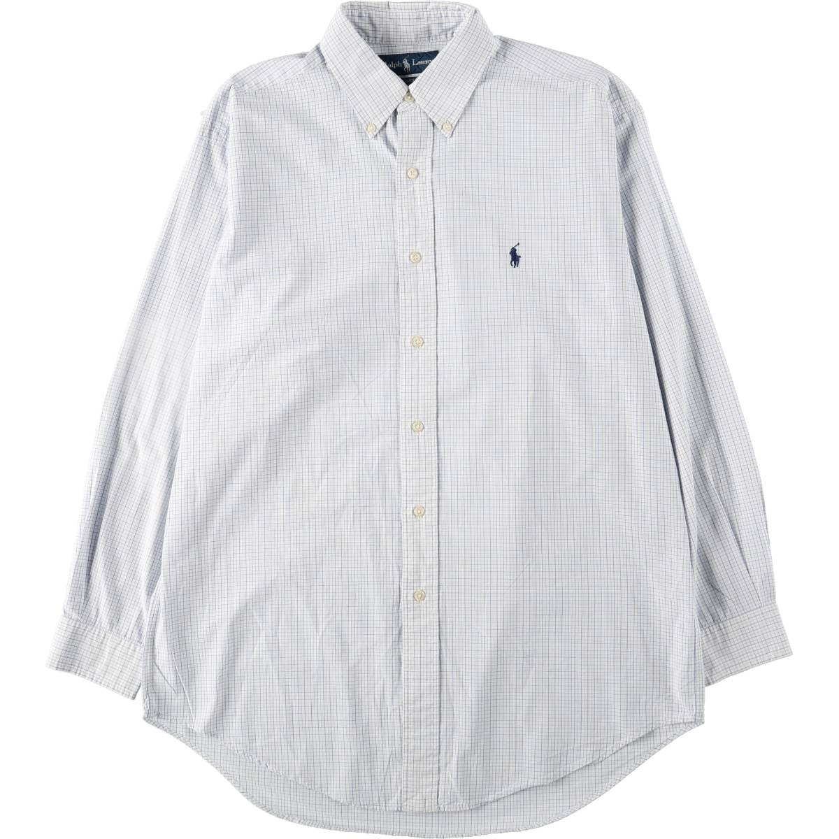 古着 ラルフローレン Ralph Lauren YARMOUTH 長袖 ボタンダウンチェックシャツ メンズM相当/eaa666390