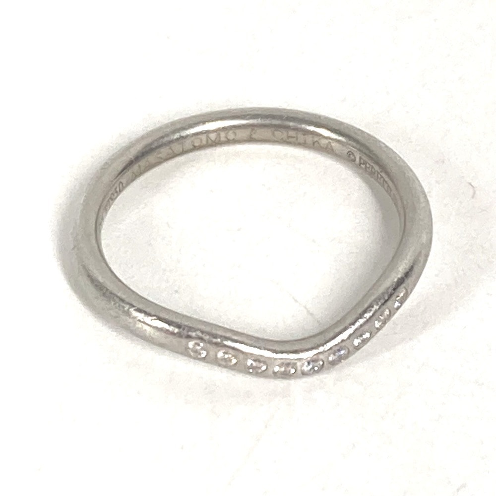 ティファニー TIFFANY&Co. カーブドバンド リング プラチナ 9PD ダイヤ ダイヤモンド  アクセサリー ジュエリー リング・指輪 Pt950 シルバー