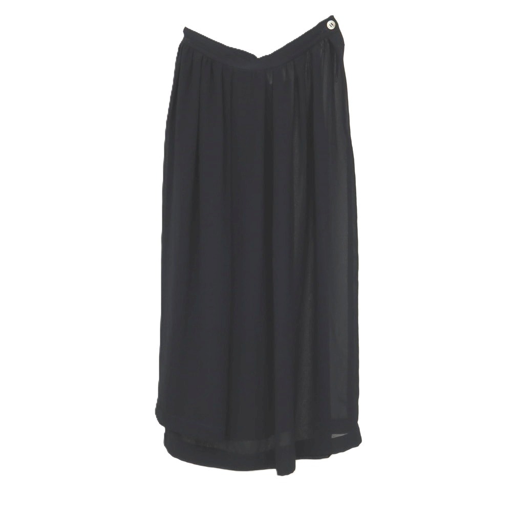 【中古】コムデギャルソン COMME des GARCONS 1988年製 ポリエステル スカート ダークネイビー【サイズM】【レディース】