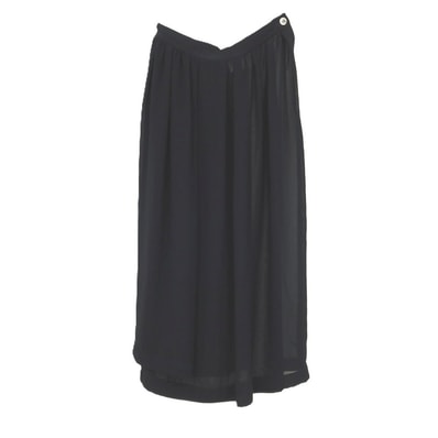 【中古】コムデギャルソン COMME des GARCONS 1988年製 ポリエステル スカート ダークネイビー【サイズM】【レディース】
