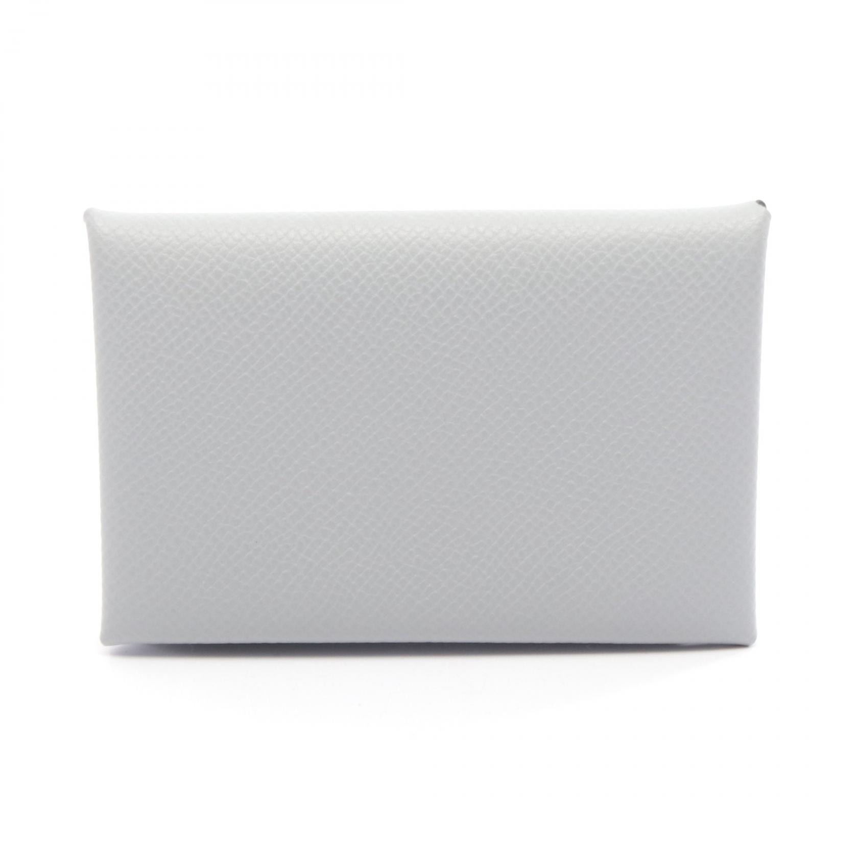 エルメス HERMES カルヴィ コインケース 財布 ヴォーエプソン ヴォーエプソン K刻印(2025年製造) レディース ブルー系 【中古】