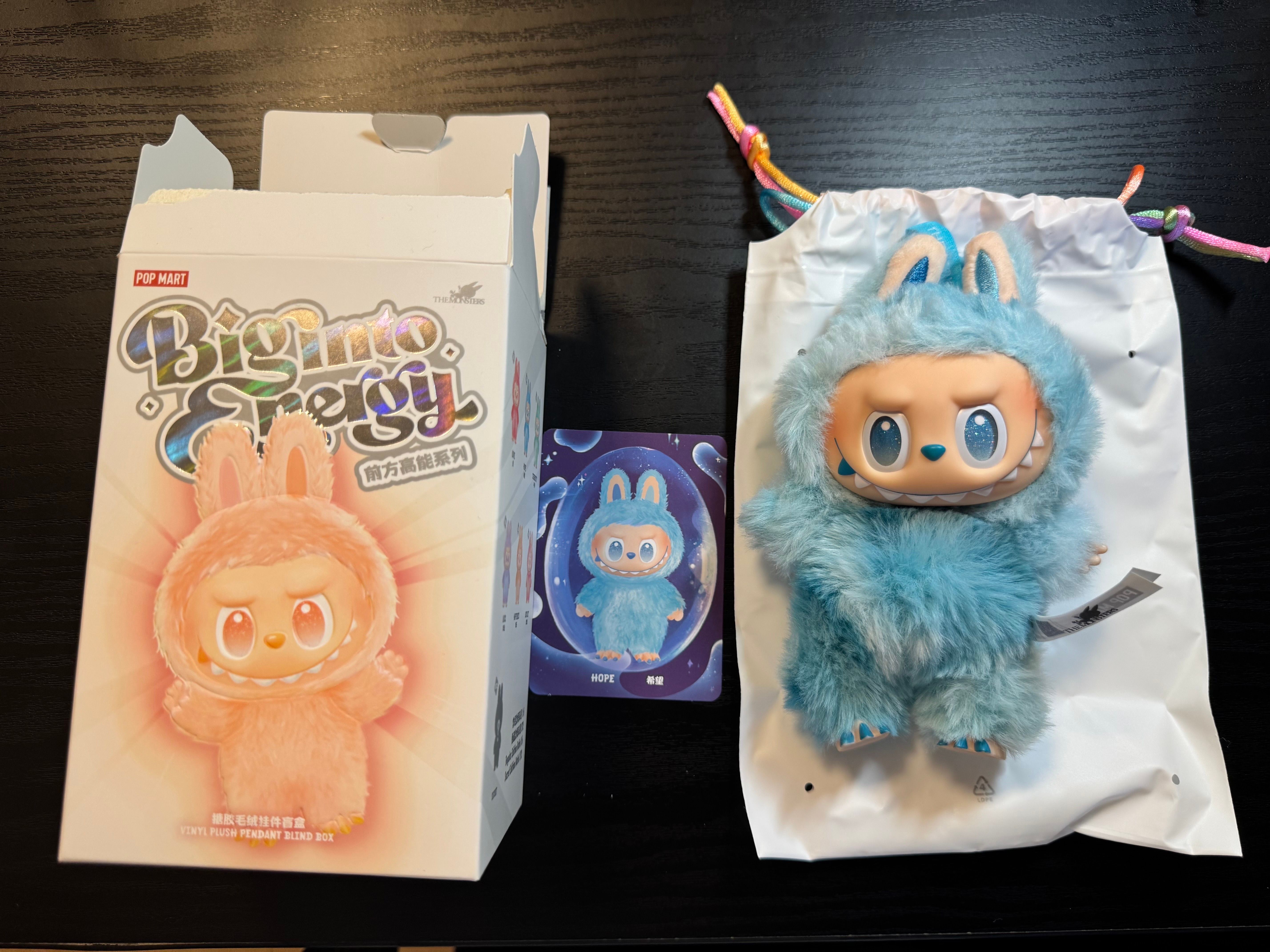 POP MART THE MONSTERS (LABUBU) Big into Energy Series Plush Pendant HOPE