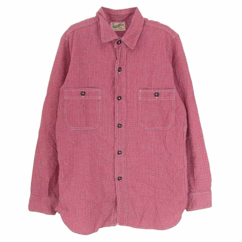 The REAL McCOY'S ザリアルマッコイズ 長袖シャツ JOE McCOY ジョーマッコイ 長袖 チェック シャツ レッド系 XS【中古】