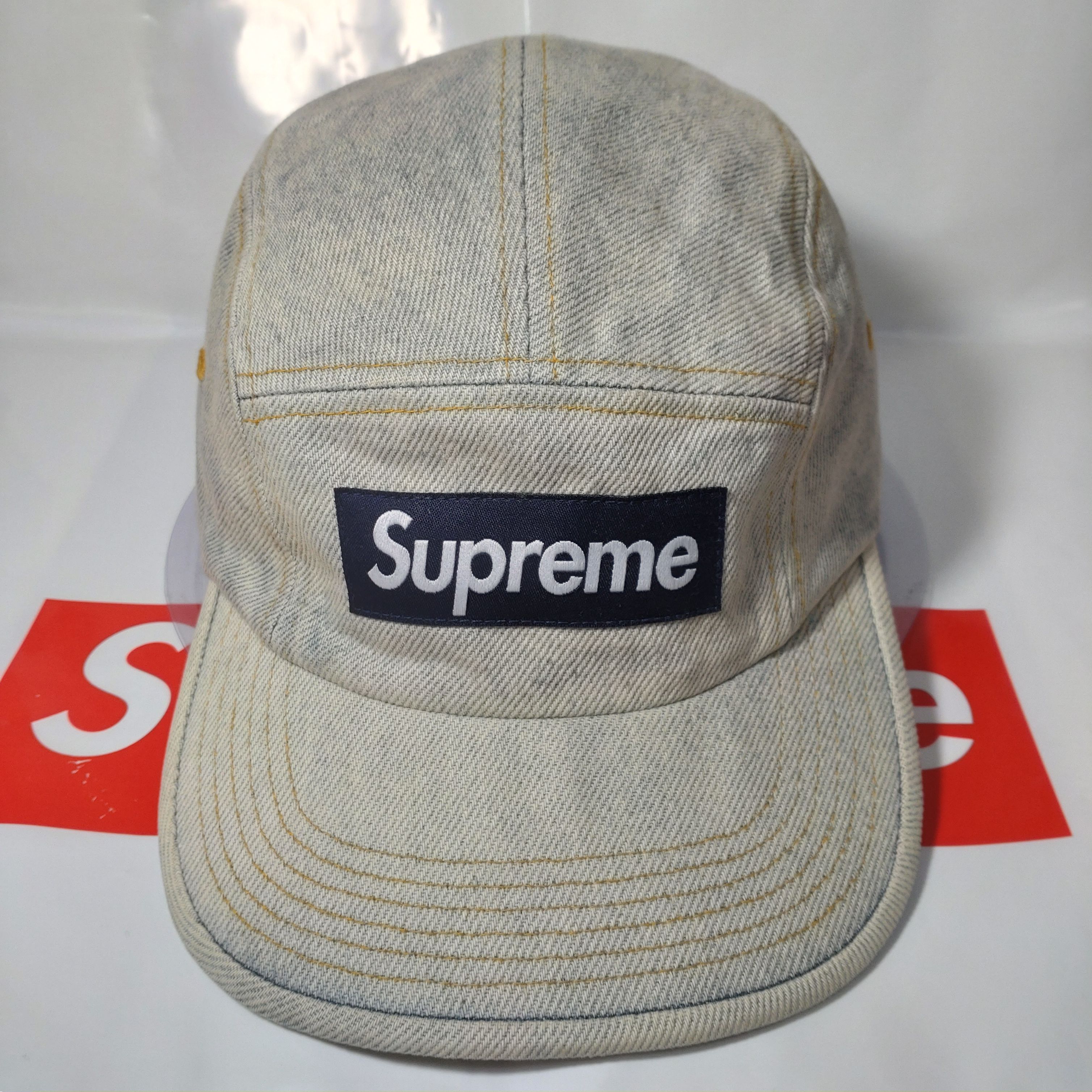 Supreme Denim Camp Cap "Dirty Indigo" (23SS)