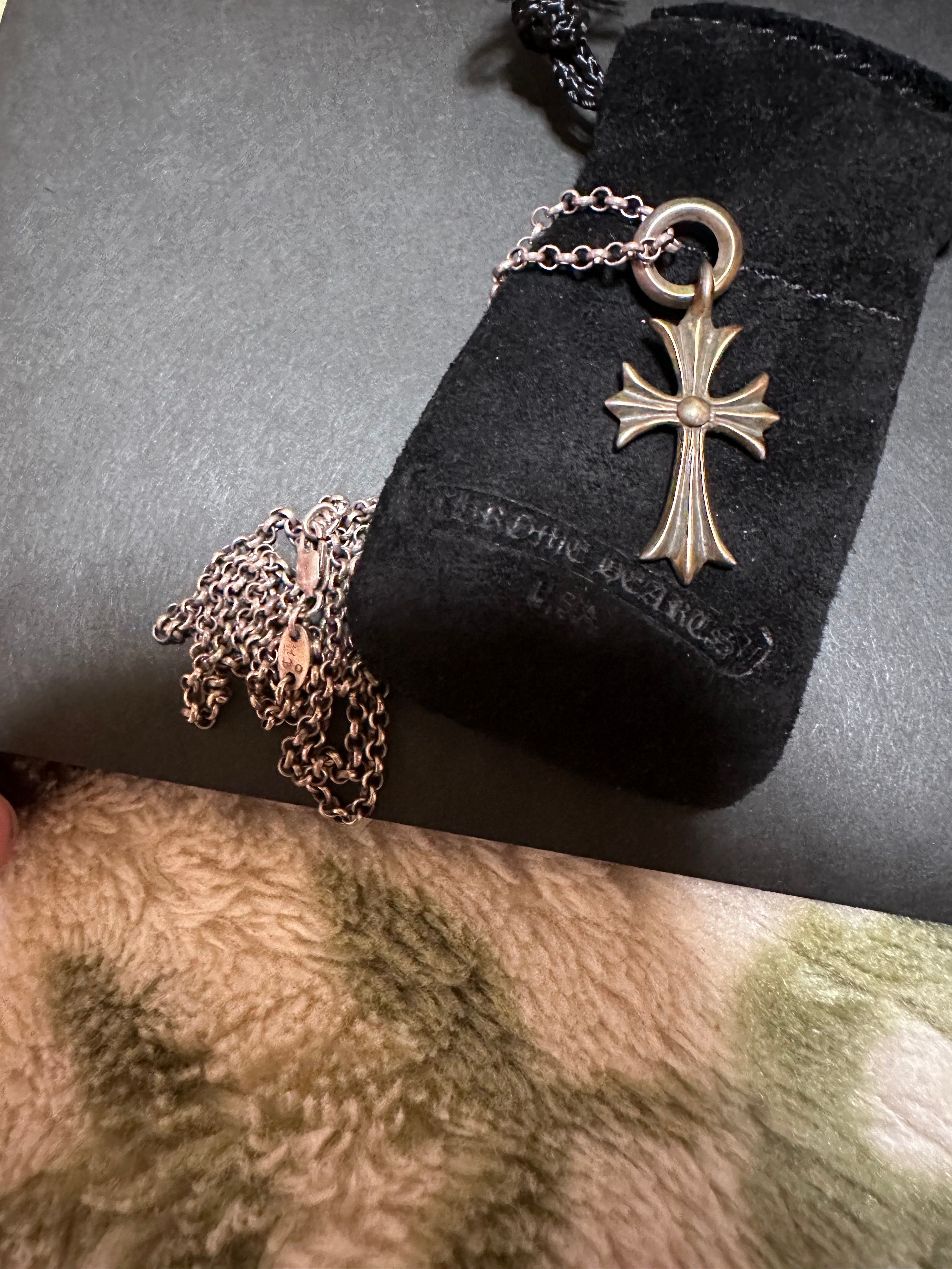 Chrome Hearts Tiny CH Cross Charm "Silver"