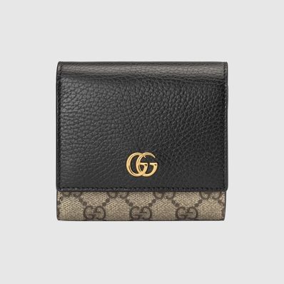 GUCCI GG Marmont Medium Wallet "Black"