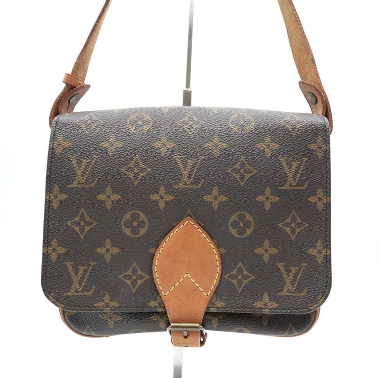 LOUIS VUITTON(ルイ・ヴィトン)カルトシエール22 ヴィンテージ ショルダーバッグ モノグラム ブラウン レザー 斜め掛け レディース M51253【中古】