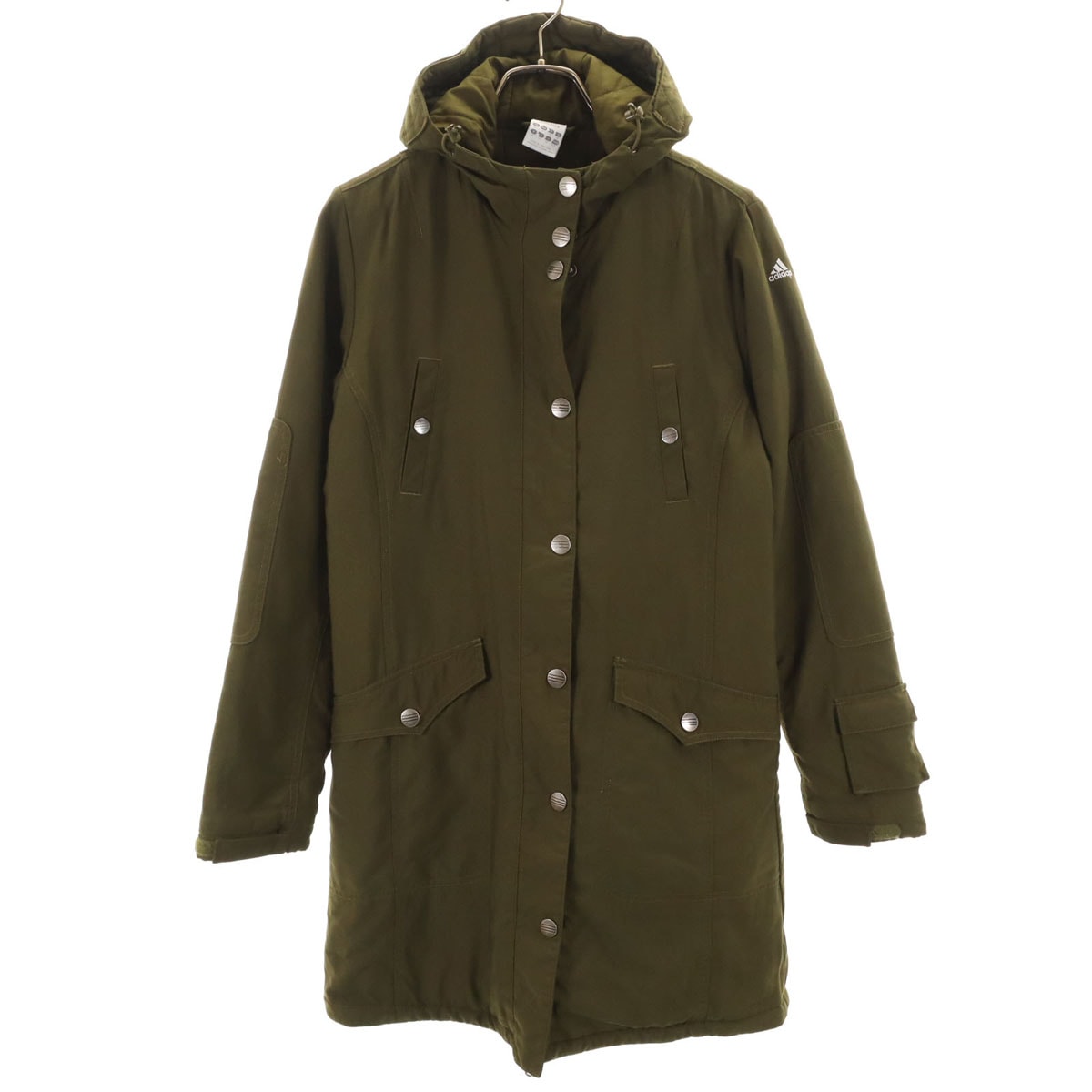 adidas アディダス フーディ 中綿ジャケット M カーキ