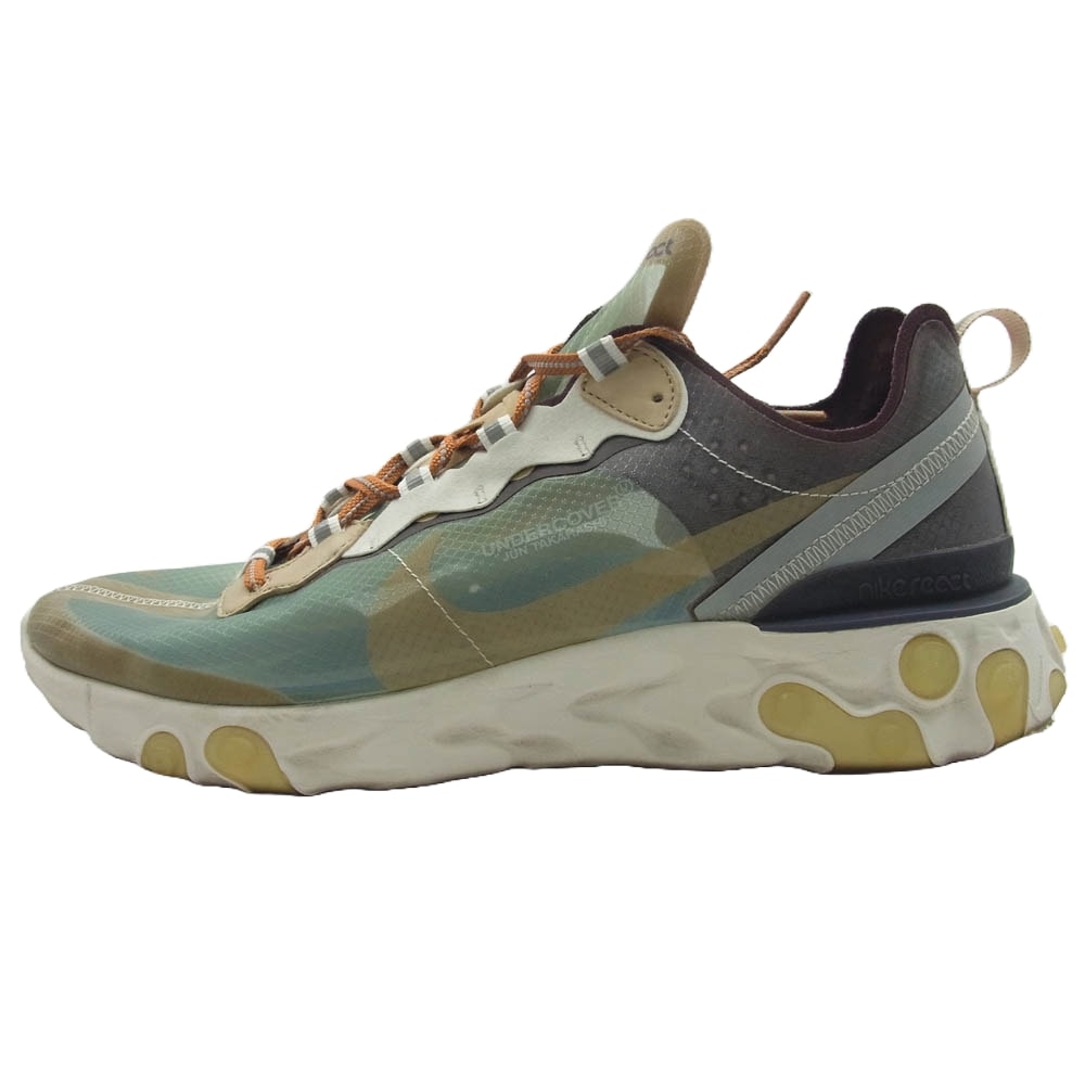 NIKE ナイキ スニーカー BQ2718-300 × UNDERCOVER REACT ELEMENT 87 MINT GREEN アンダーカバー リアクトエレメント87 スニーカー マルチカラー系 28.5cm【中古】