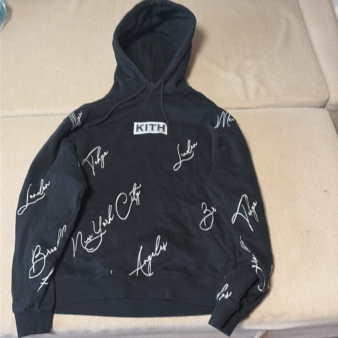 Kith City Script Hoodie "Black"