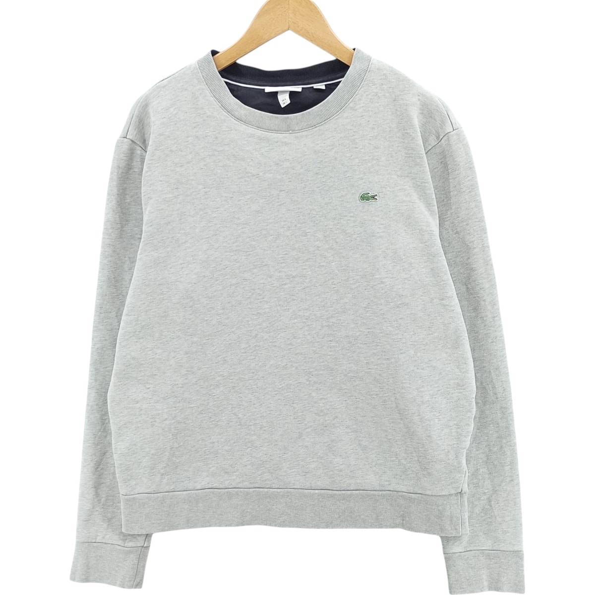 古着 ラコステ LACOSTE ワンポイントロゴスウェットシャツ トレーナー メンズL相当 ヴィンテージ/eaa480793