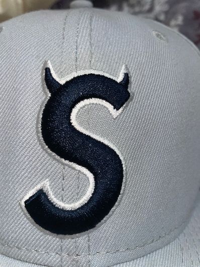 Supreme S Logo New Era "Grey" (22FW)