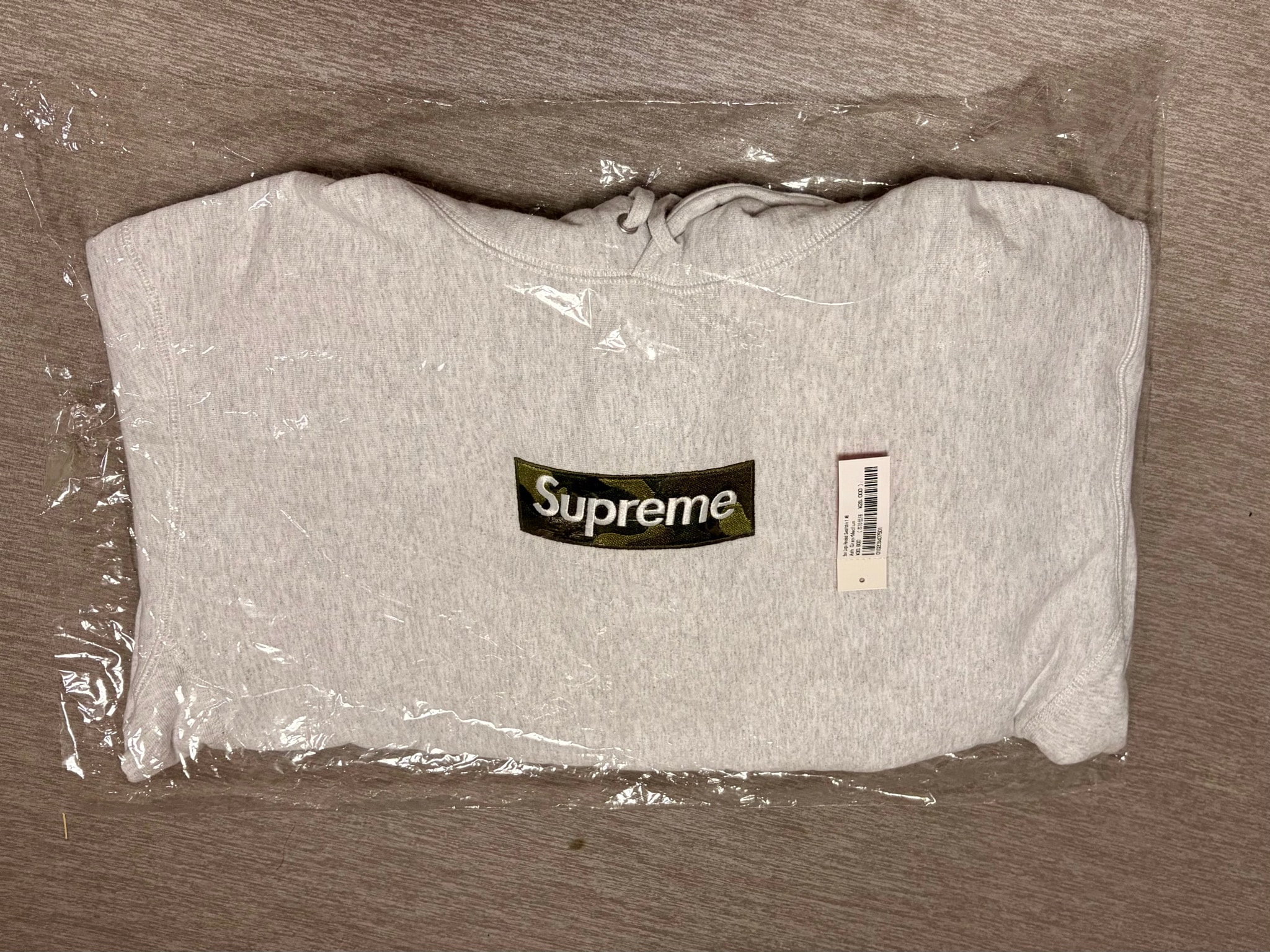 Supreme Box Logo Hooded Sweatshirt "Ash Grey" (23FW)