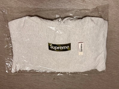Supreme Box Logo Hooded Sweatshirt "Ash Grey" (23FW)