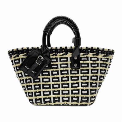 BALENCIAGA バレンシアガ ビストロバスケットバッグ ハンドバッグ
ショルダー かご 2WAY PVC XS ブラック レディース
【中古】