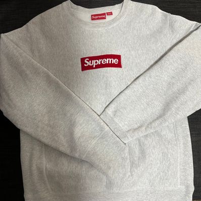 Supreme Box Logo Crewneck Sweatshirt "Ash Grey" (18FW)