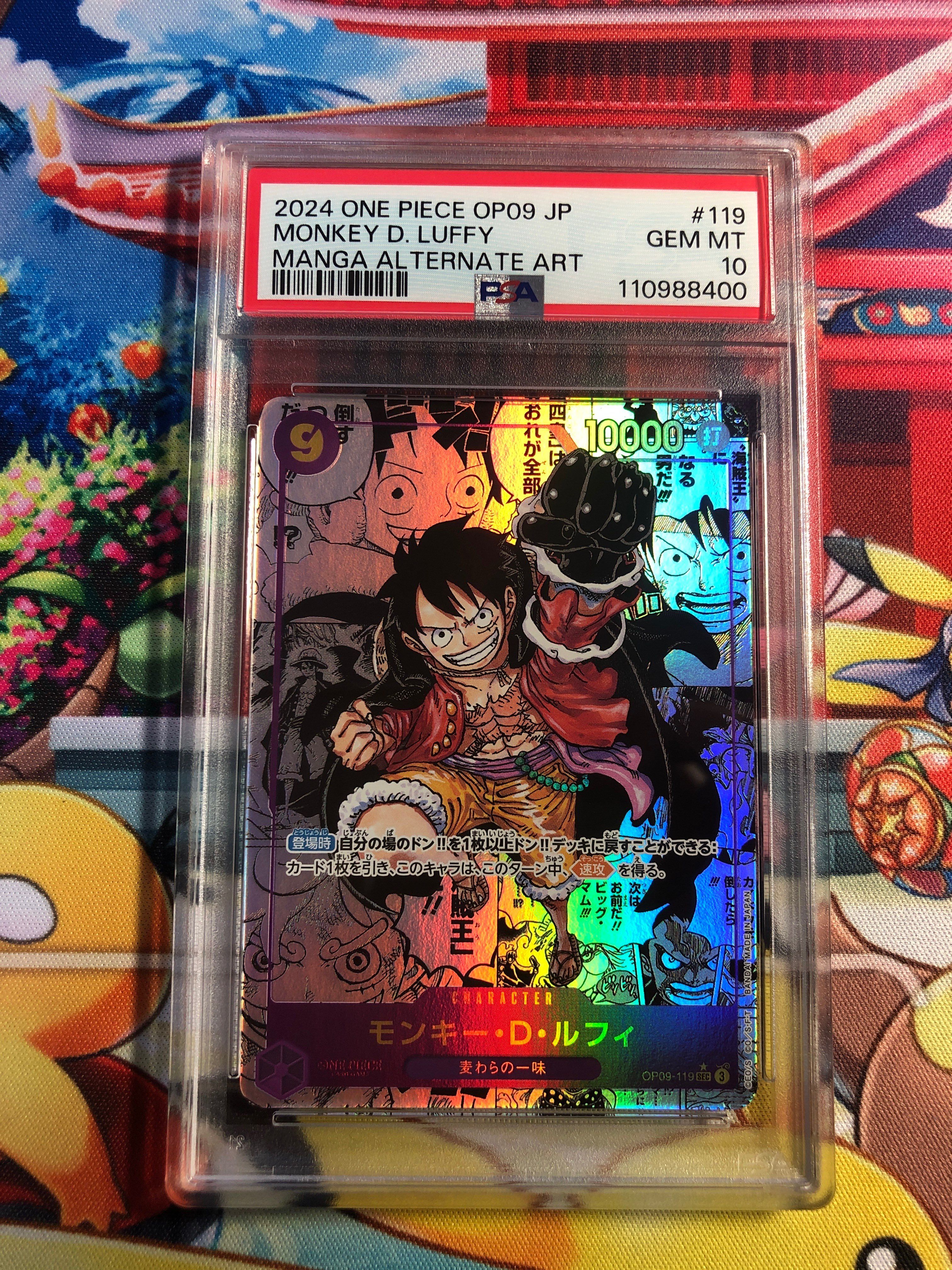 PSA 10]Monkey.D.Luffy SEC-SP [OP09-119](Booster Pack 