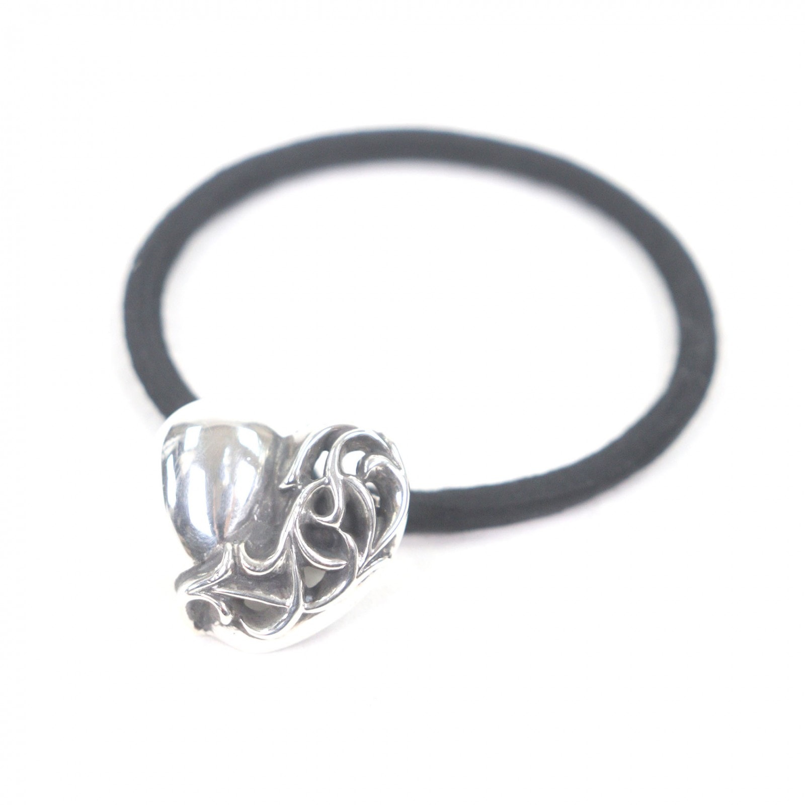 Chrome Hearts Hair Band # 2 Heart Bracelet "Black"