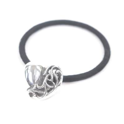 Chrome Hearts Hair Band # 2 Heart Bracelet "Black"