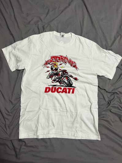 Supreme x Ducati Bike Tee "White"