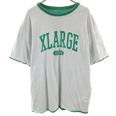XLARGE エクストララージ 半袖 リバーシブル Tシャツ L グレー