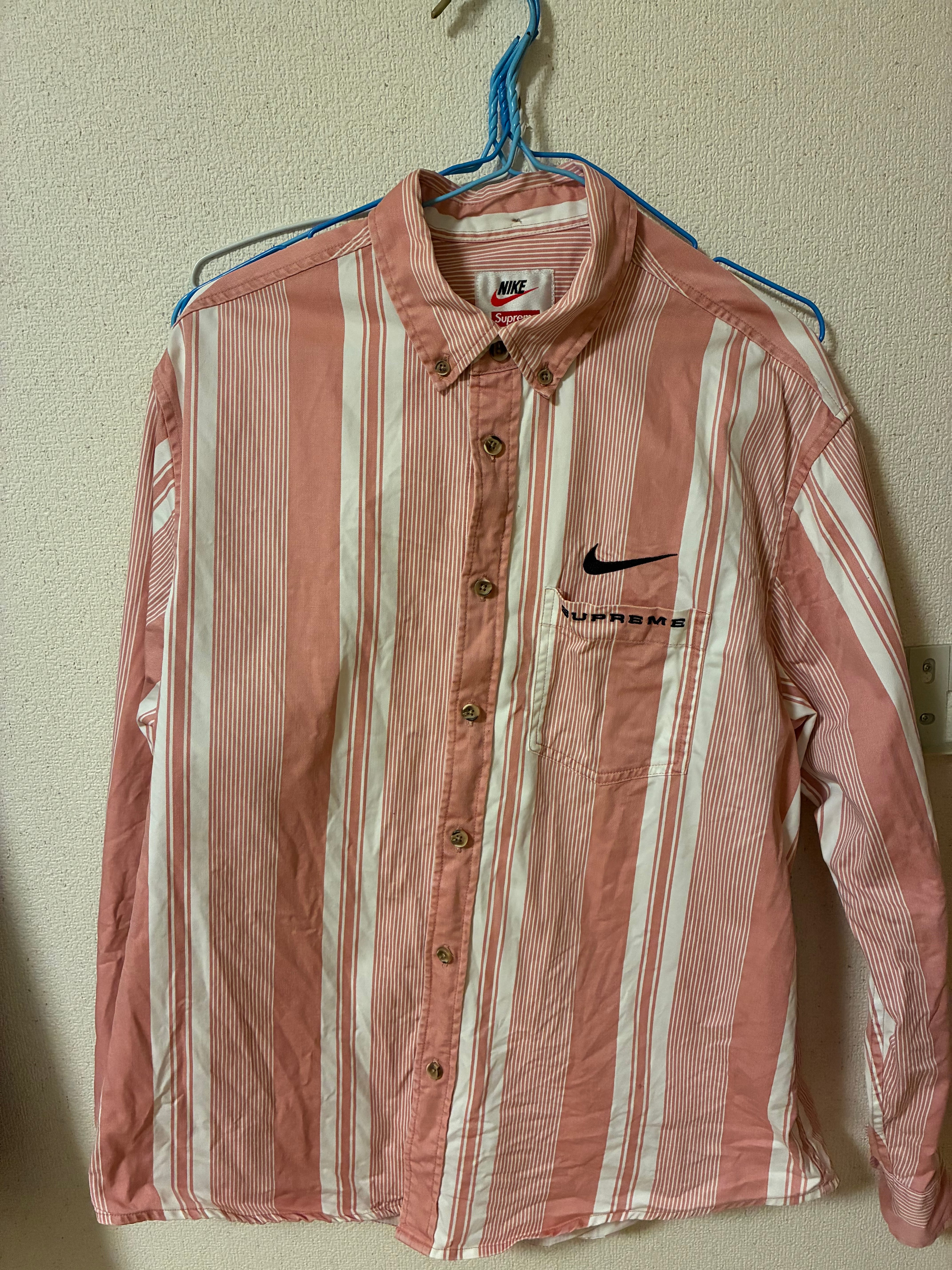 Supreme / Nike® Cotton Twill Shirt "Pink"