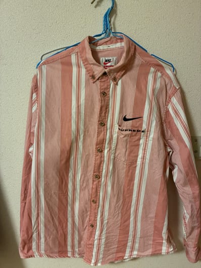 Supreme / Nike® Cotton Twill Shirt "Pink"
