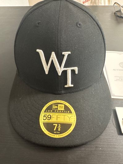 Wtaps x NEWERA 59FIFTY LOW PROFILE / CAP / POLY. TWILL. "Black" 221NENED-HT01